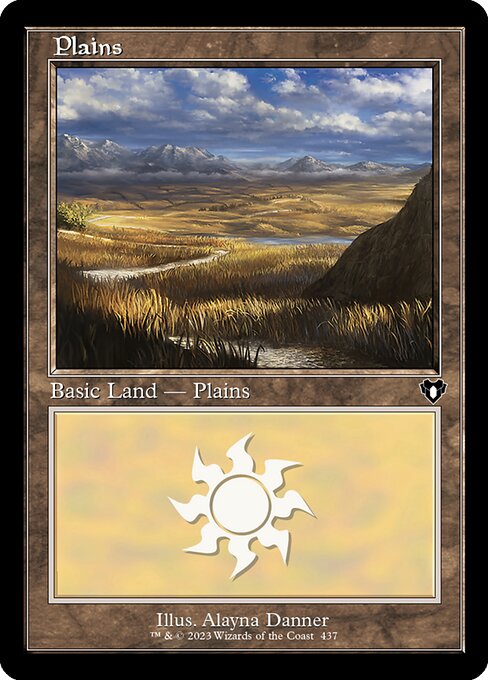 Plains (437) (Retro Frame) - Commander Masters - L - 437