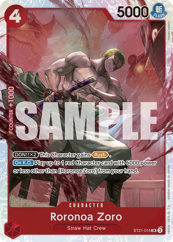 Roronoa Zoro - Starter Deck EX: Gear 5 - SR - ST21-015