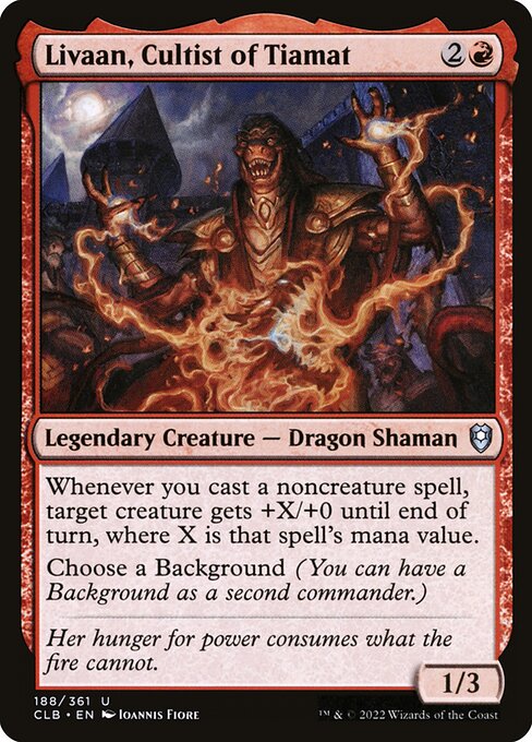 Livaan, Cultist of Tiamat - Commander Legends: Battle for Baldur's Gate - U - 188