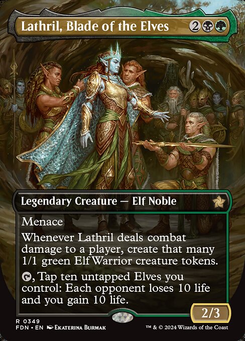 Lathril, Blade of the Elves (Borderless) - Foundations - R - 349