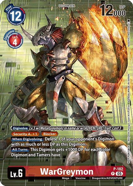 WarGreymon (BT-21: Illustration Celebration Pack) - World Convergence - Promo - P-182 P