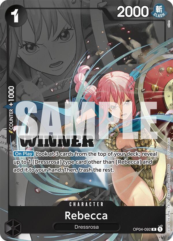 Rebecca (Winner Pack 2025 Vol. 2) - One Piece Promotion Cards - R - OP04-092