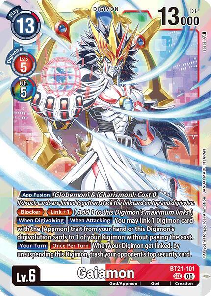 Gaiamon - World Convergence - Secret Rare - BT21-101 SEC