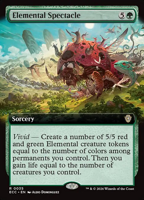 Elemental Spectacle (Extended Art) - Commander: Lorwyn Eclipsed - R - 35