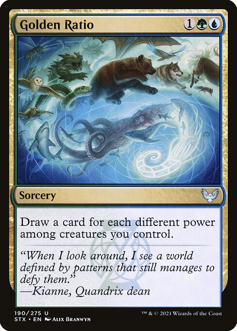 Golden Ratio - Strixhaven: School of Mages - U - 190