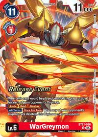 WarGreymon - World Convergence Release Event Cards - Uncommon - BT21-026 U