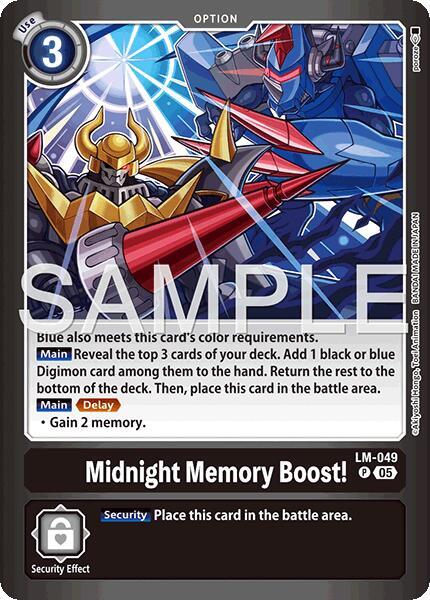 Midnight Memory Boost! - Limited Card Pack -Billion Bullet- - Promo - LM-049 P