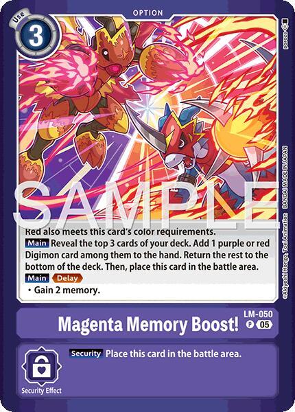 Magenta Memory Boost! - Limited Card Pack -Billion Bullet- - Promo - LM-050 P