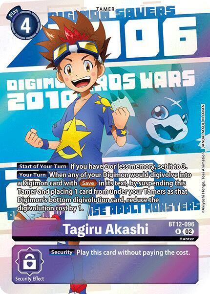 Tagiru Akashi (Digimon Animation Series 25th Anniversary Set) - Across Time - Rare - BT12-096 R