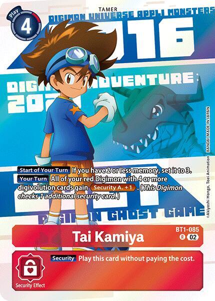 Tai Kamiya - BT1-085 (Digimon Animation Series 25th Anniversary Set) - Release Special Booster 1.0 - Rare - BT1-085 R
