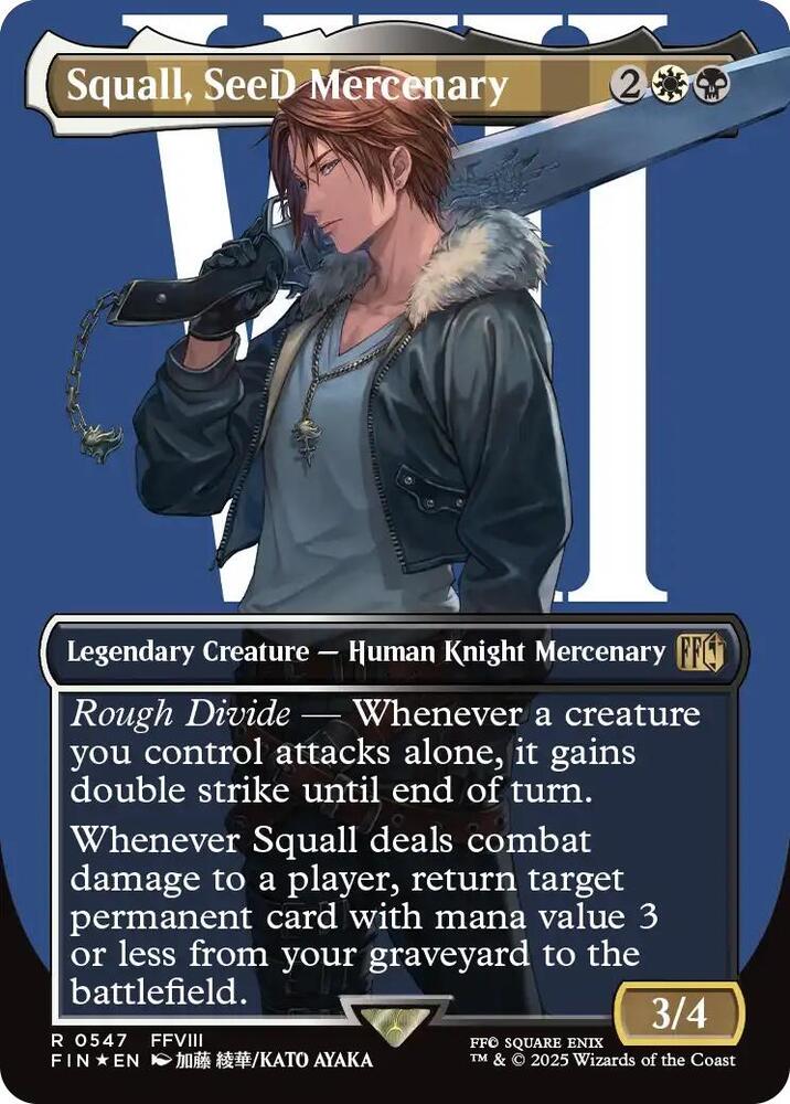 Squall, SeeD Mercenary (Borderless) (Surge Foil) - FINAL FANTASY - R - 547