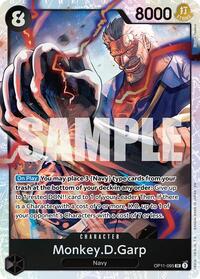 Monkey.D.Garp - A Fist of Divine Speed - SR - OP11-095