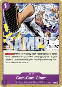Gum-Gum Giant (Reprint) - Starter Deck 26: PURPLE/BLACK Monkey.D.Luffy - R - OP09-078