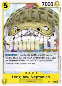 Long-Jaw Neptunian - A Fist of Divine Speed Release Event Cards - C - OP11-103