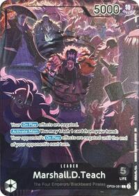 Marshall.D.Teach (English Version 2nd Anniversary Set) - One Piece Promotion Cards - L - OP09-081