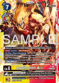 Apollomon ACE (Store Tournament 2025 Vol.3 Winner Pack) - Digimon Promotion Cards - Super Rare - P-191 P