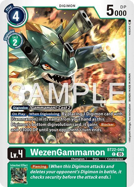 WezenGammamon - Cyber Eden - Common - BT22-045 C