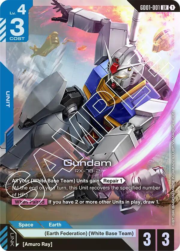 Gundam (GD01-001) - Newtype Rising - Legend Rare - GD01-001