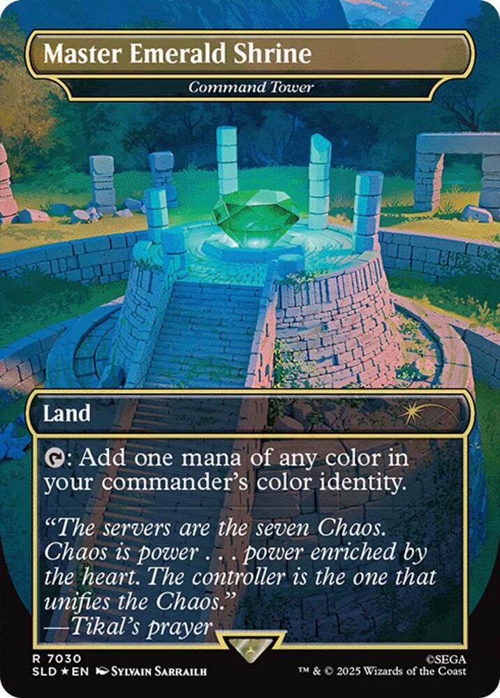 Master Emerald Shrine - Command Tower (7030) (Rainbow Foil) - Secret Lair Drop Series - R - 7030