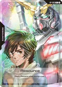 Resource (RP-005) (Mobile Suit Gundam Unicorn) - Promotional Resource Tokens - Promo - RP-005