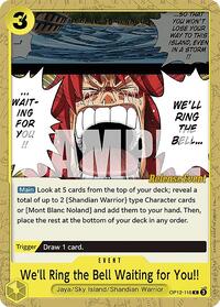 We'll Ring the Bell Waiting for You!! - Legacy of the Master Release Event Cards - C - OP12-116
