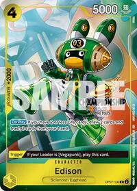 Edison (CS 25-26 Celebration Pack) - One Piece Promotion Cards - C - OP07-100