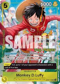 Monkey.D.Luffy (CS 25-26 Top Player Pack) - One Piece Promotion Cards - SR - OP07-109