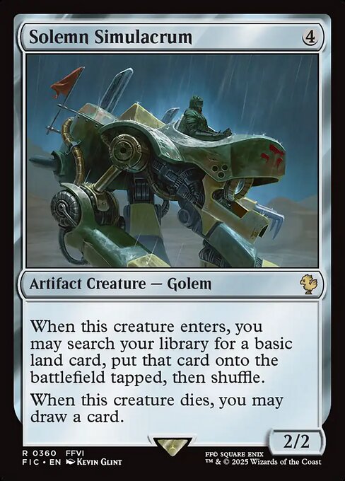 Solemn Simulacrum (Surge Foil) - Commander: FINAL FANTASY - R - 360