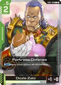 Fortress Defense (Championship Participation Pack 01) - Gundam Promotional Cards - Rare - GD01-106