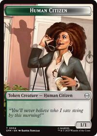 Human Citizen // Treasure Double-Sided Token - Marvel's Spider-Man - T - 4 // 7