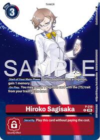Hiroko Sagisaka (Hacker's Slumber Box Promotion Pack) - Digimon Promotion Cards - Promo - P-210 P