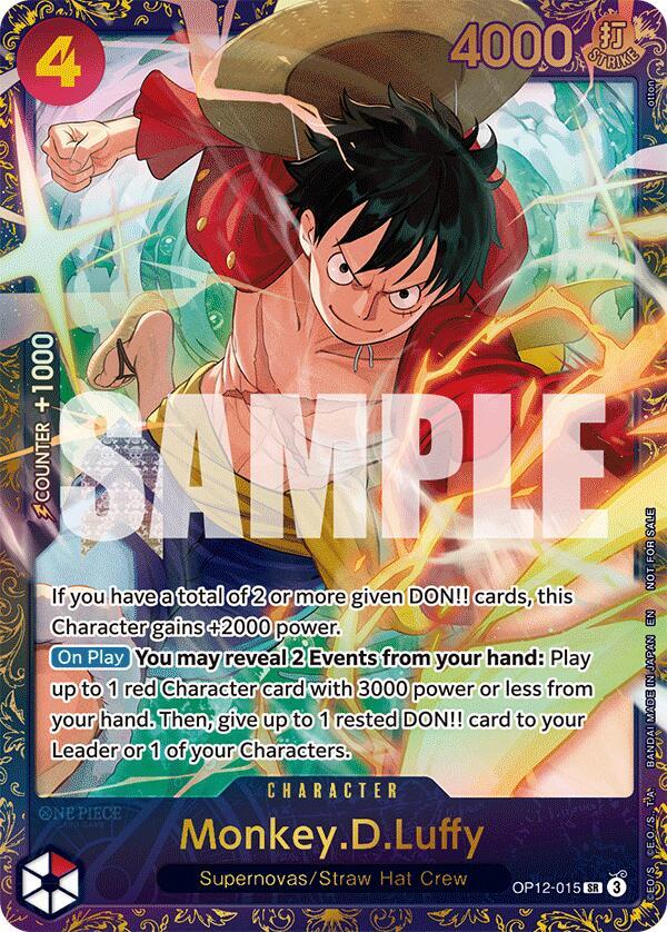 Monkey.D.Luffy (Treasure Cup 2025) - One Piece Promotion Cards - SR - OP12-015
