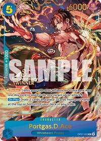 Portgas.D.Ace - OP07-053 (3rd Anniversary Winner) - One Piece Promotion Cards - R - OP07-053
