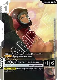Quattro Bajeena (Store Tournament Participant Pack 02) - Gundam Promotional Cards - Uncommon - GD02-098