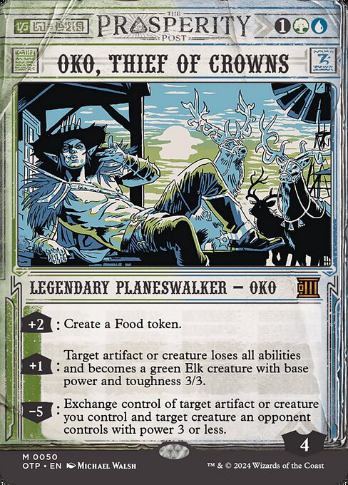 Oko, Thief of Crowns - Outlaws of Thunder Junction: Breaking News - M - 50