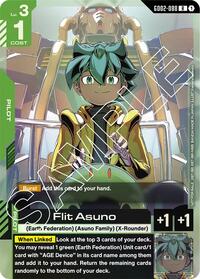 Flit Asuno (GD02 Release Event) - Gundam Promotional Cards - Rare - GD02-088