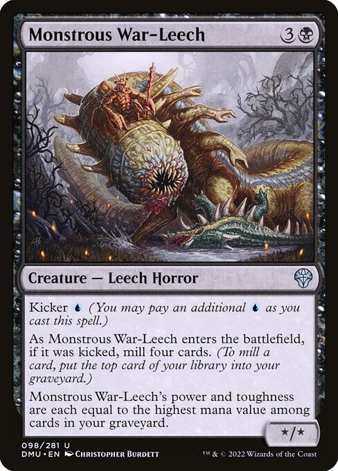 Monstrous War-Leech - Dominaria United - U - 98