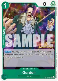 Gordon - Carrying On His Will: 3rd Anniversary Tournament Cards - C - OP13-024