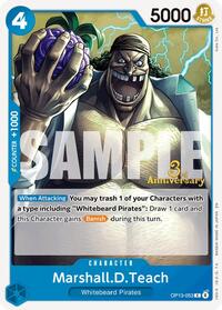 Marshall.D.Teach - Carrying On His Will: 3rd Anniversary Tournament Cards - C - OP13-053