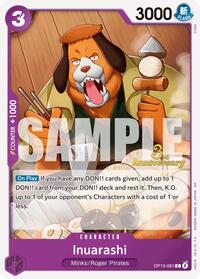 Inuarashi - Carrying On His Will: 3rd Anniversary Tournament Cards - C - OP13-061