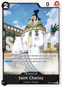 Saint Charlos - Carrying On His Will: 3rd Anniversary Tournament Cards - UC - OP13-087