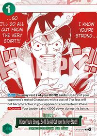 I Know You're Strong... So I'll Go All Out from the Very Start!!! (3rd Anniversary Treasure Campaign Pack) - One Piece Promotion Cards - R - OP13-040