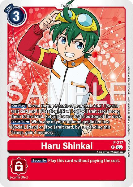 Haru Shinkai (Official Store Tournament 2026 Vol. 1) - Digimon Promotion Cards - Promo - P-217 P
