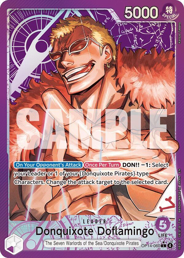 Donquixote Doflamingo - OP14-060 (Alternate Art) - The Azure Sea's Seven - L - OP14-060