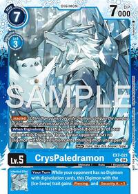 CrysPaledramon (Regulation Battle Vol. 4 Winner) - Digimon LIBERATOR - Rare - EX7-021 R