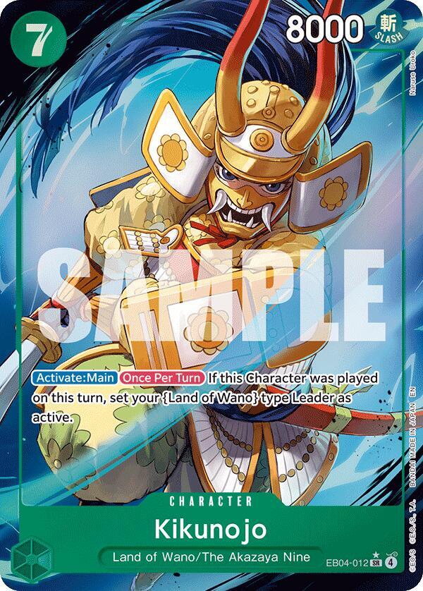 Kikunojo - EB04-012 (Alternate Art) - The Azure Sea's Seven - SR - EB04-012
