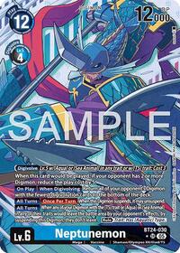 Neptunemon (Alternate Art) - Time Stranger - Super Rare - BT24-030 SR