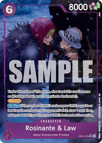 Rosinante & Law (Alternate Art) - The Azure Sea's Seven - SR - EB04-038