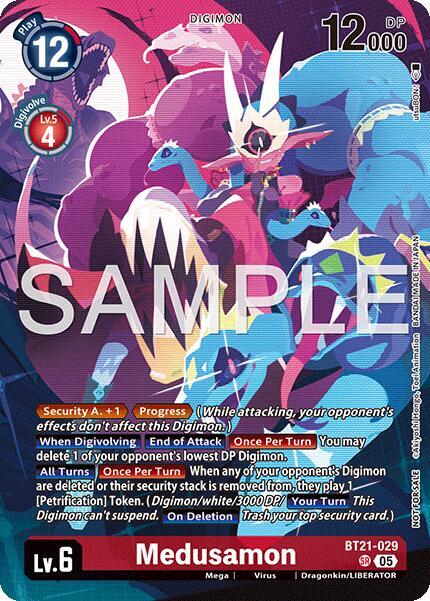 Medusamon (2026 Dash Pack Campaign) (Alternate Art - Chinese) - World Convergence - Super Rare - BT21-029 SR