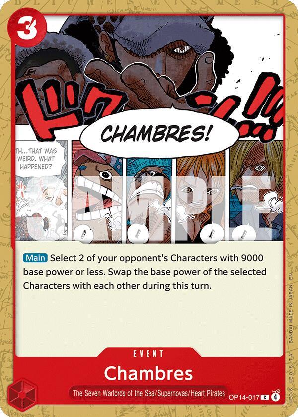 Chambres - The Azure Sea's Seven - C - OP14-017
